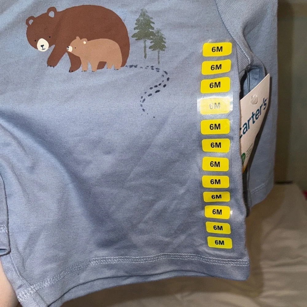 Carter's Gray Bear Long Sleeve Tee